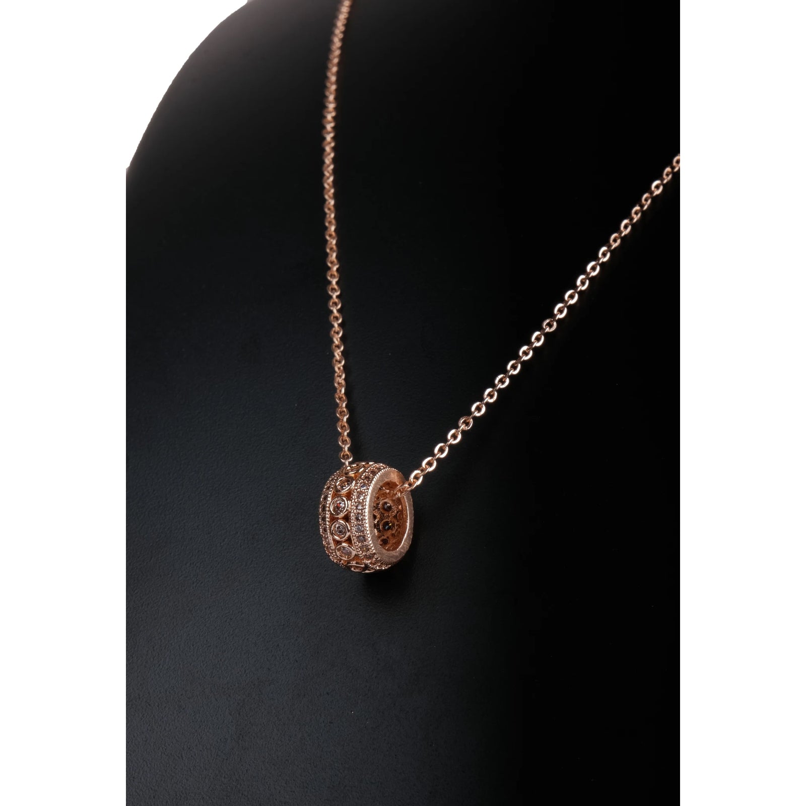 New American Dimond Pendent With Chain-125 Gold-plated Diamond Brass Pendant ClothsVilla