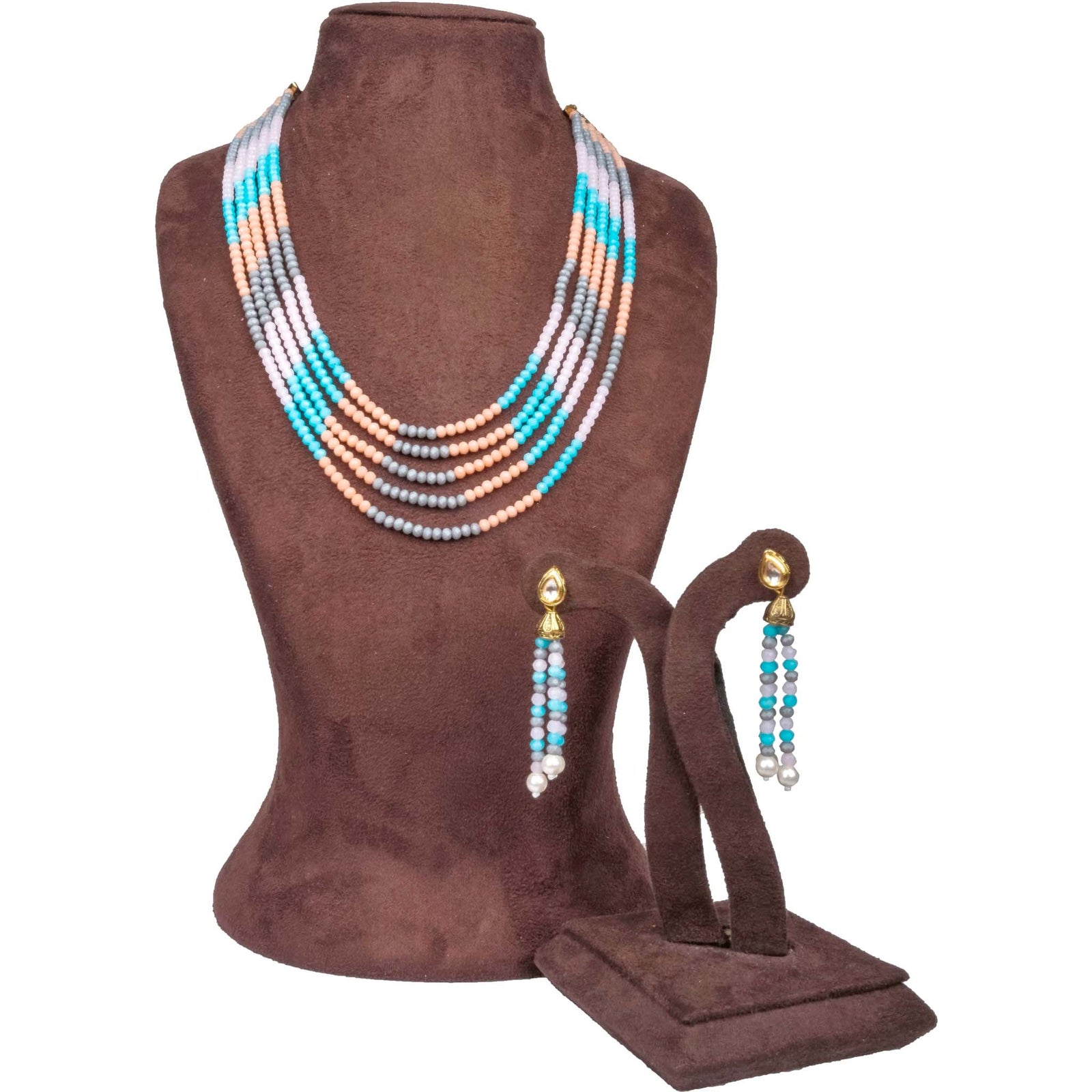 New Fancy Color necklace Alloy Gold-plated Jewel Set ClothsVilla