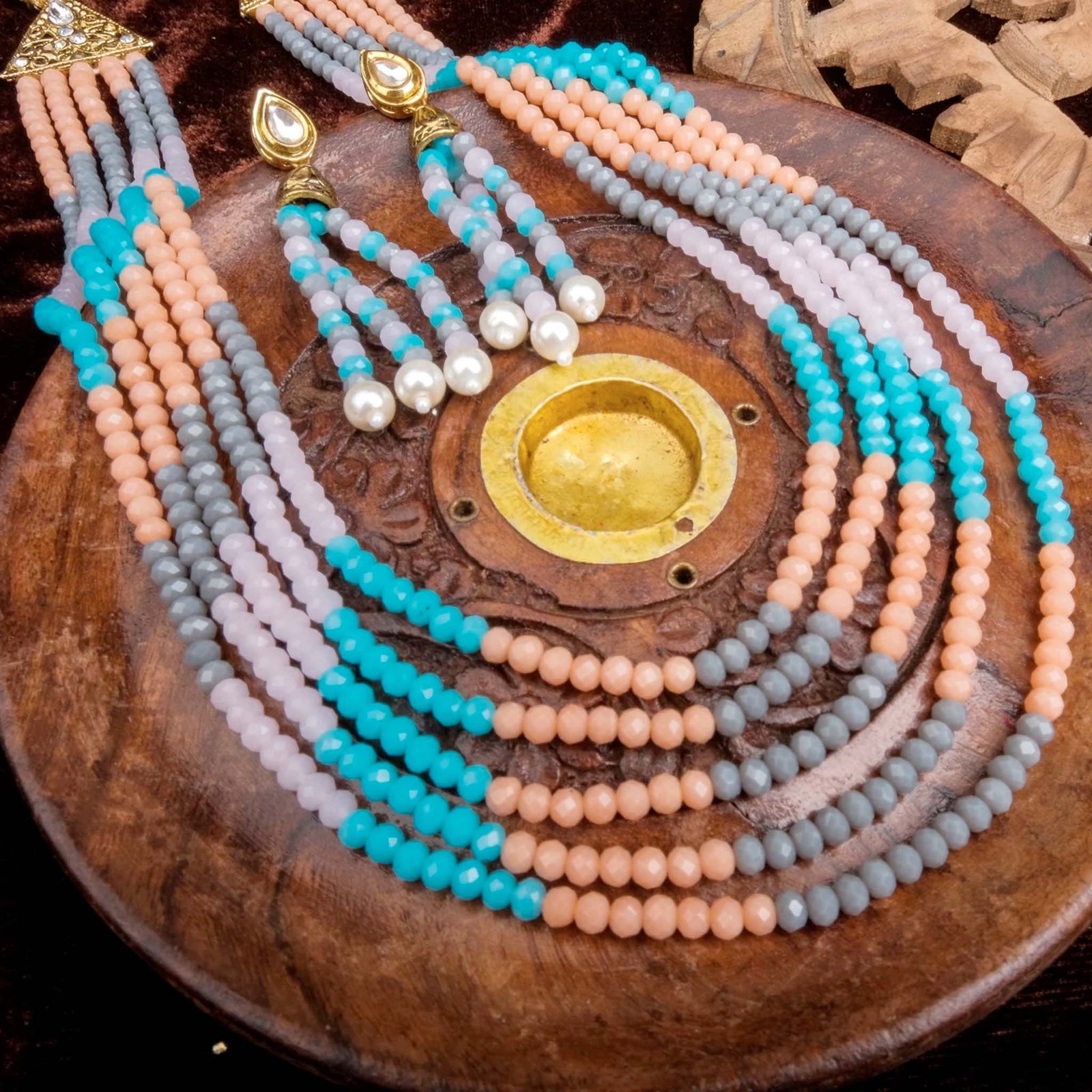 New Fancy Color necklace Alloy Gold-plated Jewel Set ClothsVilla