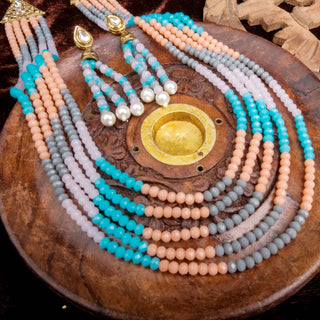 New Fancy Color necklace Alloy Gold-plated Jewel Set ClothsVilla