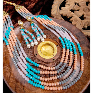 New Fancy Color necklace Alloy Gold-plated Jewel Set ClothsVilla