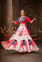 Load image into Gallery viewer, Printed Work White Color Best Chaniya Choli for Navratri Festival ClothsVilla.com