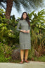 Olive Green Mukaish Worked Cotton Readymade Kurti ClothsVilla