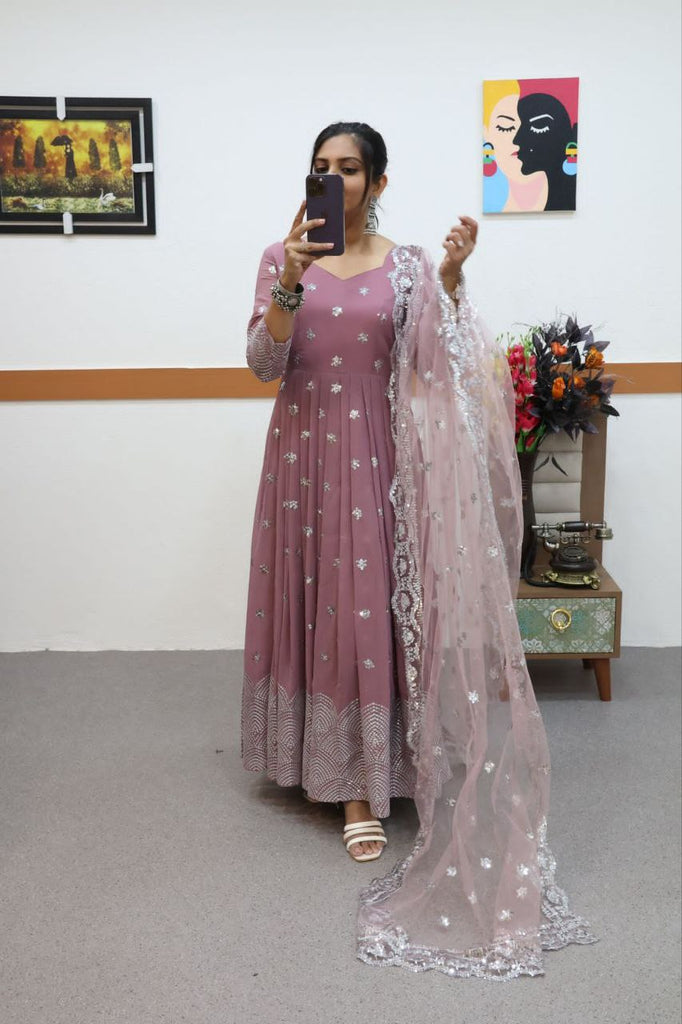 net embroidered dresses for eid muslim -9795115215 | Heenastyle