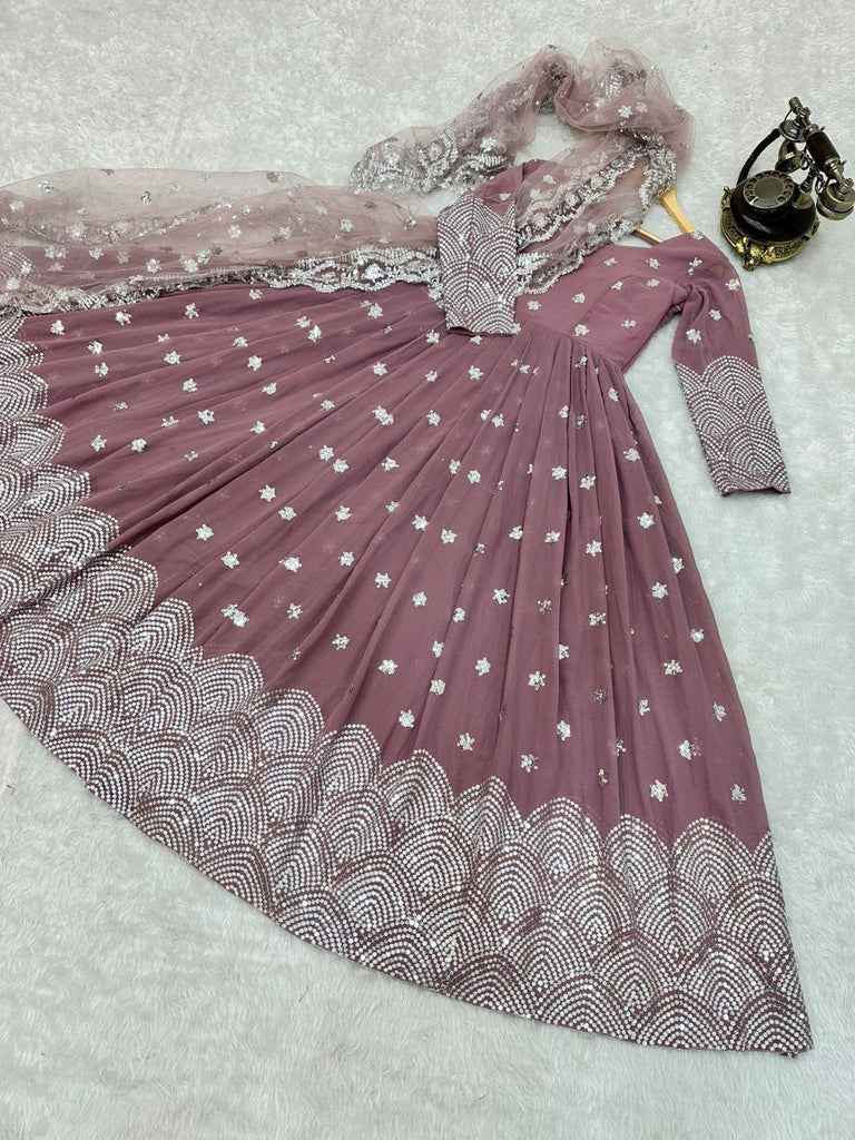Cotton Kurti Set In Onion Pink Color