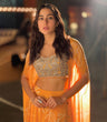Load image into Gallery viewer, Orange Indo Western Lehenga Choli in Organza Silk Clothsvilla
