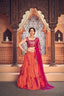 Orange Shibori Printed Cotton Party Wear Lehenga Choli ClothsVilla