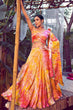 Load image into Gallery viewer, Orange Traditional Looks Big Size Printed Lehenga choli with Fancy Dupatta ClothsVilla.com