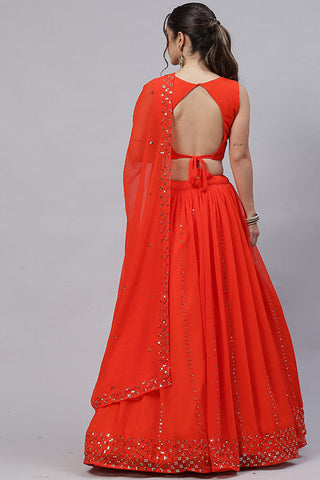 Dusty Pink Vibrant Color Exclusive Designer Lehenga Choli Collection ClothsVilla.com