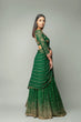 Load image into Gallery viewer, Pakistani Green Lehenga Saree in Georgette Clothsvilla