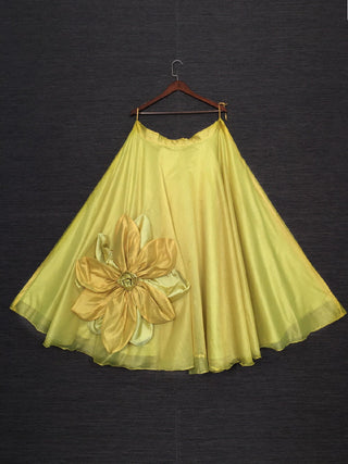 Parrot Color Rajwadi Chanderi Silk Lehenga Choli With Chanderi Silk Dupatta Clothsvilla