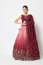 Load image into Gallery viewer, Party Wear Magenta Color Lehenga Choli with Dupatta Collection ClothsVilla.com