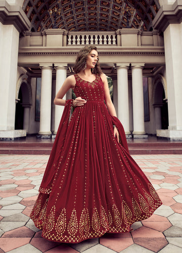 Maroon Gown  Maroon Gowns Online Shopping in India  Myntra