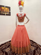 Load image into Gallery viewer, Party Wear Peach Color Sequence Embroidery Work Lehenga Choli Clothsvilla