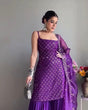 Load image into Gallery viewer, Party Wear Sharara Suit In Purple Color With Heavy Embroidery Work Clothsvilla