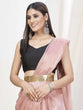 Load image into Gallery viewer, Pastel Pink Pre-Stitched Blended Silk Saree ClothsVilla