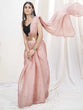 Load image into Gallery viewer, Pastel Pink Pre-Stitched Blended Silk Saree ClothsVilla