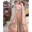Load image into Gallery viewer, Peach Lehenga Choli with Real Mirror and Embroidery Work ClothsVilla