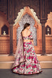 Load image into Gallery viewer, Peach Color Function Wear Tafetta Silk Fabric Printed Lehenga Choli ClothsVilla