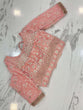 Load image into Gallery viewer, Peach Pink Lehenga Choli in Soft Net With Sequence and Thread Work Clothsvilla