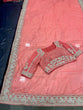 Load image into Gallery viewer, Peach Saree in Organza Silk With Dori And Sequence Work Clothsvilla