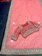 Load image into Gallery viewer, Peach Saree in Organza Silk With Dori And Sequence Work Clothsvilla