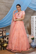 Load image into Gallery viewer, Peach Soft Net Designer Lehenga Choli Bollywood Lahanga Marriage Ghaghra Choli Indian Wedding Bridal Lahnga Party Wear Net Lengha Choli ClothsVilla
