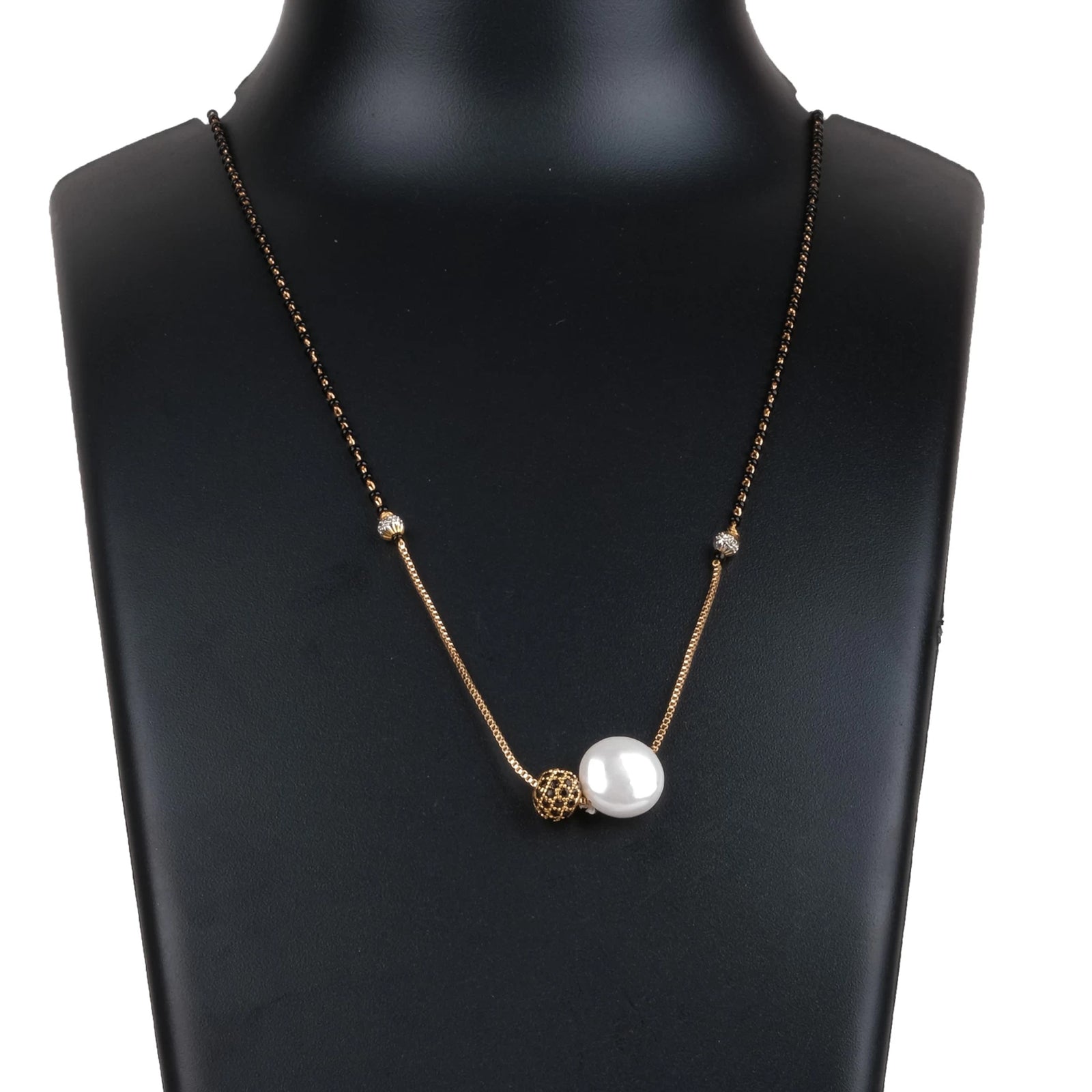 Pearl Brass Pendant Black Dimond Pearl Brass Pendant ClothsVilla