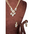 Load image into Gallery viewer, Pearl Chain with Dimond Necklace Alloy Gold-plated Jewel Set ClothsVilla