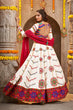 Load image into Gallery viewer, Pearl White Embroidered Navratri Special Chaniya Choli Collection ClothsVilla.com