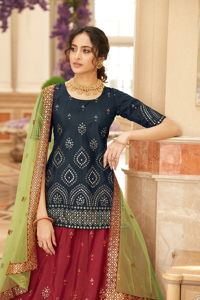 Party Wear Semi Stitched Lehenga at Rs.880/Piece in surat offer by Jogmaya  Creation