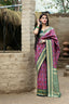 Pink-Green Weaving Banarasi Silk Bridal Wear Saree ClothsVilla
