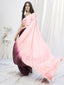 Pink-Wine Lycra Based Saree ClothsVilla