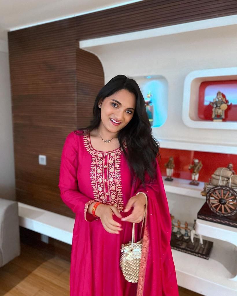 Pink Anarkali Gown in Faux Georgette with Embroidery Sequence Work Clothsvilla