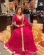 Pink Anarkali Gown in Georgette with Embroidery Sequence Work ClothsVilla