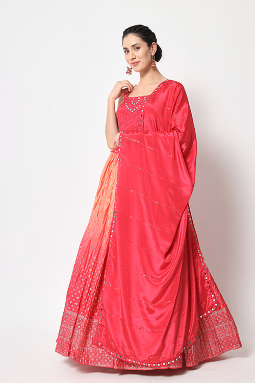 Pink Color Exclusive Silk Foil Printed Lehenga Choli Collection ClothsVilla.com