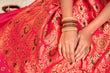 Load image into Gallery viewer, Pink Festive Wear Woven Banarasi Silk Saree ClothsVilla