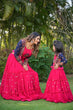Load image into Gallery viewer, Pink Mom-Daughter Combo Lehenga Choli with Jacket ClothsVilla