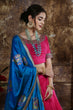 Load image into Gallery viewer, Pink Moti Stone Foil Print Silk Lehenga Choli ClothsVilla