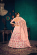 Load image into Gallery viewer, Pink Multi Thread Gotta Work Georgette Wedding Lehenga Choli ClothsVilla