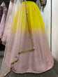 Load image into Gallery viewer, Pink N Yellow Lehenga With Heavy Work Blouse Clothsvilla
