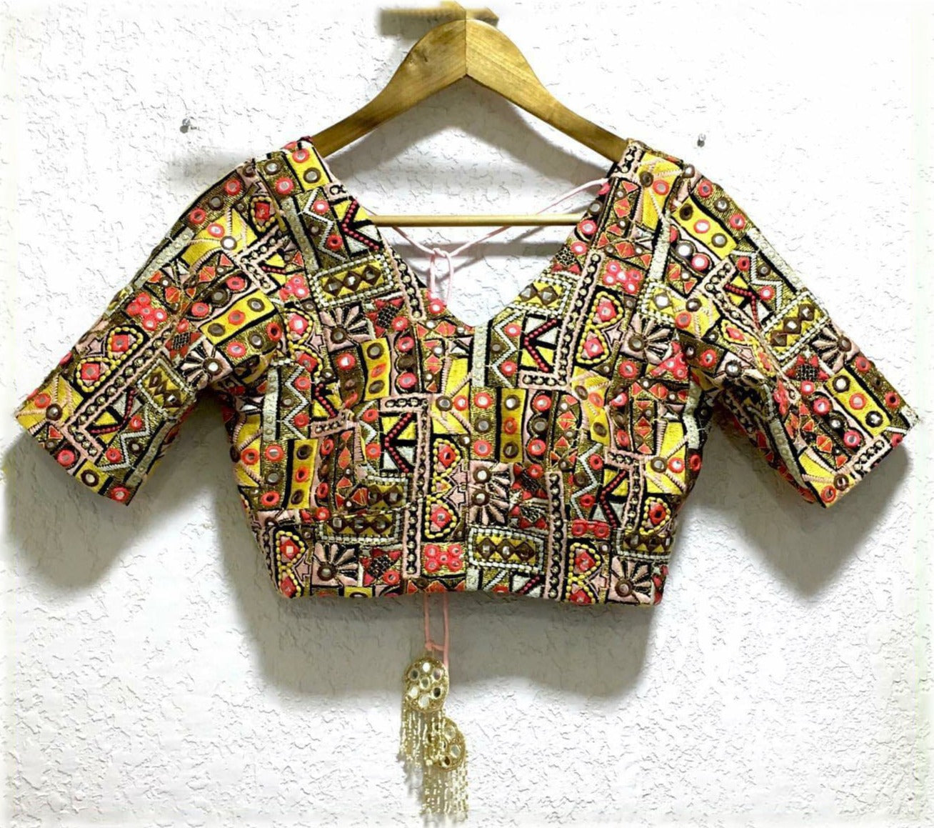 Pink N Yellow Lehenga With Heavy Work Blouse Secondary image
