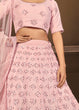 Load image into Gallery viewer, Pink Thread Sequins Georgette Party Wear Lehenga Choli ClothsVilla