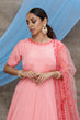 Load image into Gallery viewer, Pink Thread Work Silk Festive Wear Long Anarkali Gown ClothsVilla