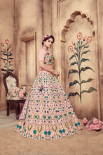 Load image into Gallery viewer, Pink Zari &amp; Sequence Embroidery With Foil Work Silk Lehenga ClothsVilla