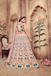 Load image into Gallery viewer, Pink Zari &amp; Sequence Embroidery With Foil Work Silk Lehenga ClothsVilla
