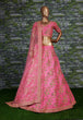 Load image into Gallery viewer, Hypnotic Pink Colored Wedding Wear Embroidered Satin Lehenga Choli ClothsVilla