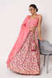 Load image into Gallery viewer, Pink Art Silk Sequence Embroidered Work Lehenga Choli ClothsVilla.com