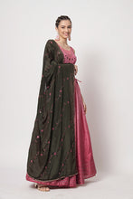 Load image into Gallery viewer, Pink Chinon Silk Embellished Mukaish Work Lehenga Choli ClothsVilla.com