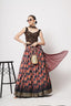 Black Georgette Print With Sequins Embroidered Work Lehenga Choli ClothsVilla.com